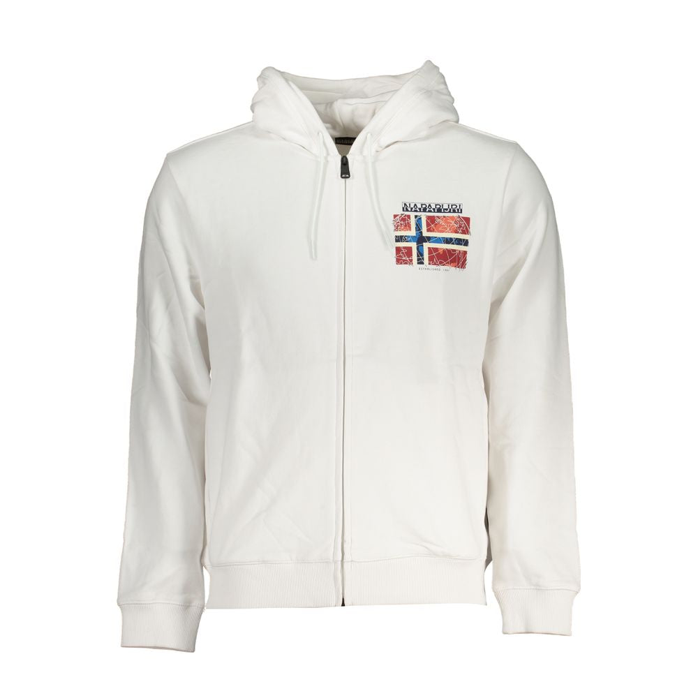 Napapijri Weißer Baumwollpullover für Männer